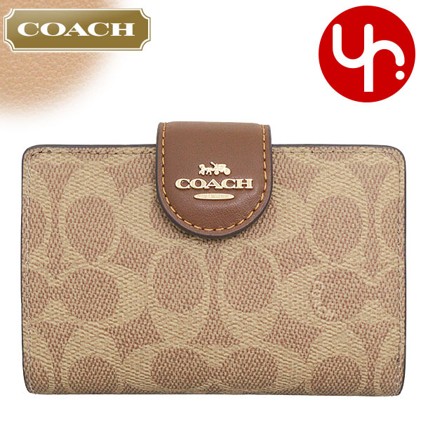 COACH 二つ折り財布 CM241 ミディアム コーナー ジップ ウォレット ミディアム コーナー ジップ ウォレット ミニ財布(二つ折り&三