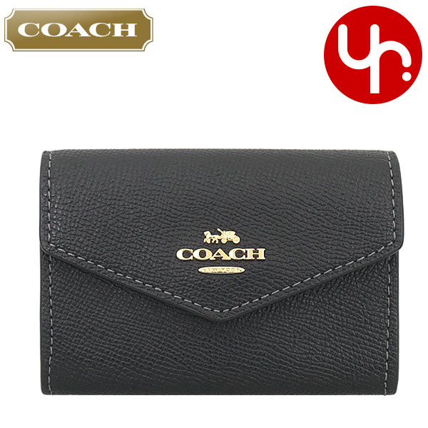 国内発送 COACH フラップ カードケース ブラック CH487 IMBLK COACH コーチ 名刺入れ ☆COACH☆ フラップ カードケース