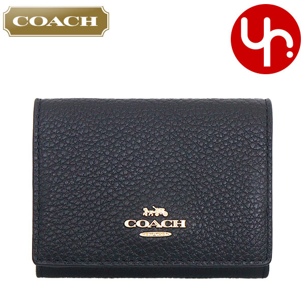 付属品付きCOACH 三つ折り財布 ブラウン/ブラック Brandol / COACH コーチ 三つ折り財布 シグネチャー ミニ