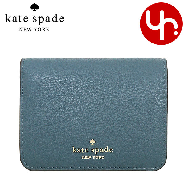 【期間限定値下げ】kate spade 二つ折り財布 青色 ケイトスペード 期間限定値下げ】kate spade 二つ折り財布 青色 ケイトスペード