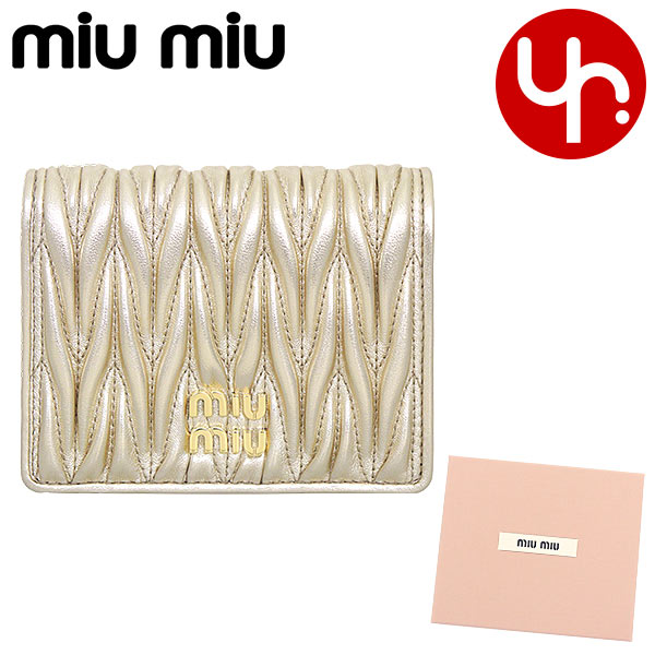 楽天市場】ミュウミュウ miumiu 財布 二つ折り財布 5ML225 N88
