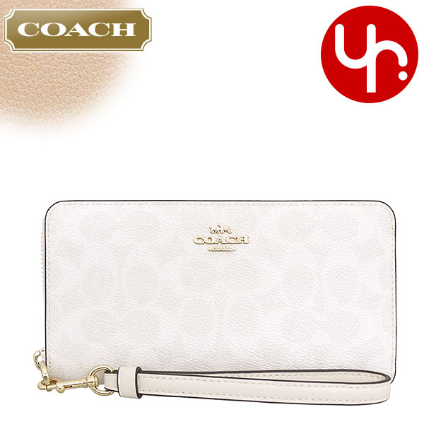 購入者決定 COACH 長財布 コーチ ラウンドファスナー ウォレット白ホワイト 楽天市場】コーチ アウトレット 長財布(ラウンドファスナー