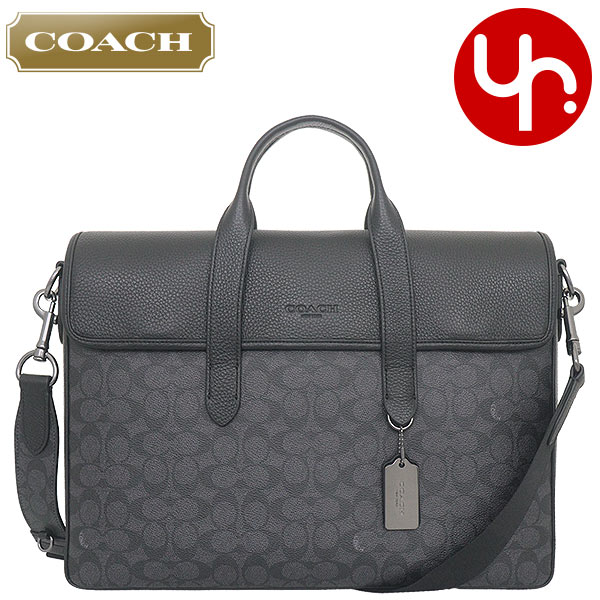 コーチ ブリーフケース メンズ / チャコール ブラック コーチ ブリーフケース メンズ ブランド COACH C9875 チャコール