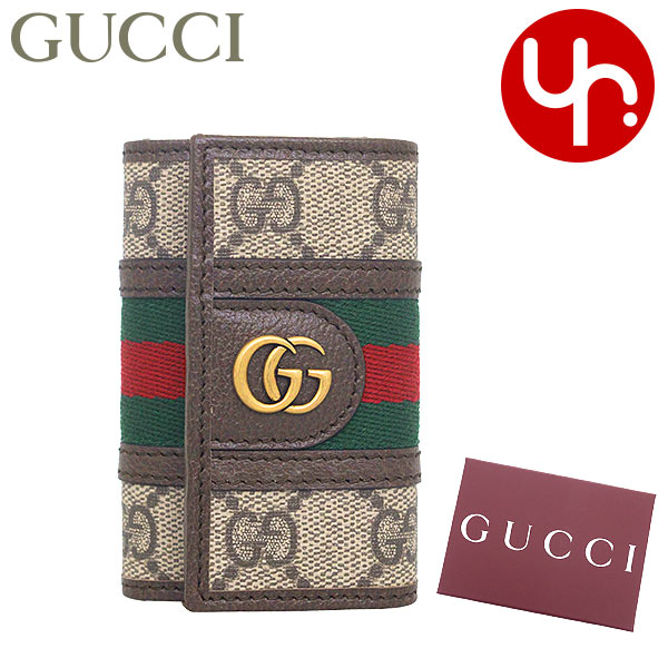GUCCI GGパターン キーケース ベージュ【箱なし】 Gucci GGパターン レザーキーケース - メルカリ