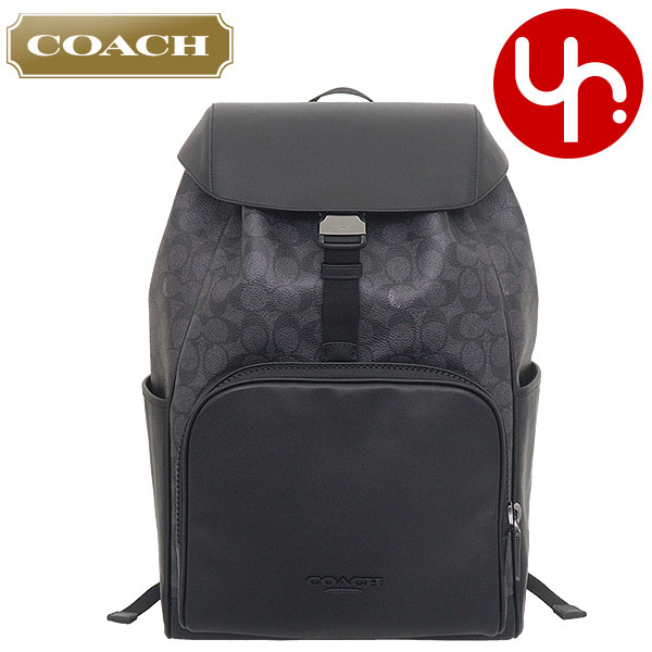COACH レザー ブラック ミニリュック ゴールド金具 美品 美品 コーチ レザー バックパック チャーリー ロゴ ゴールド金具