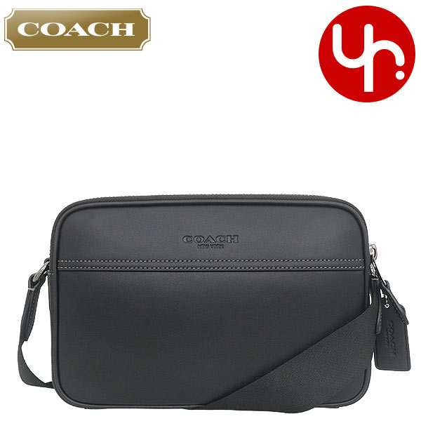 本日終了　美品　COACH グラハムメッセンジャーバッグ レザーPVC COACH コーチ バッグ ショルダーバッグ F72511 ブラック