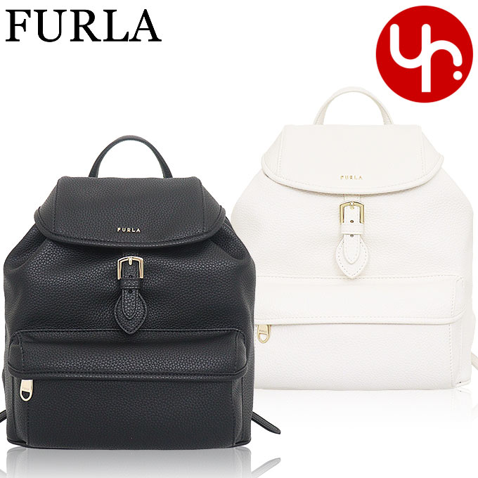 FURLA フルラ レザーリュックサック FURLA フルラ レザー リュック ブラック - メルカリ