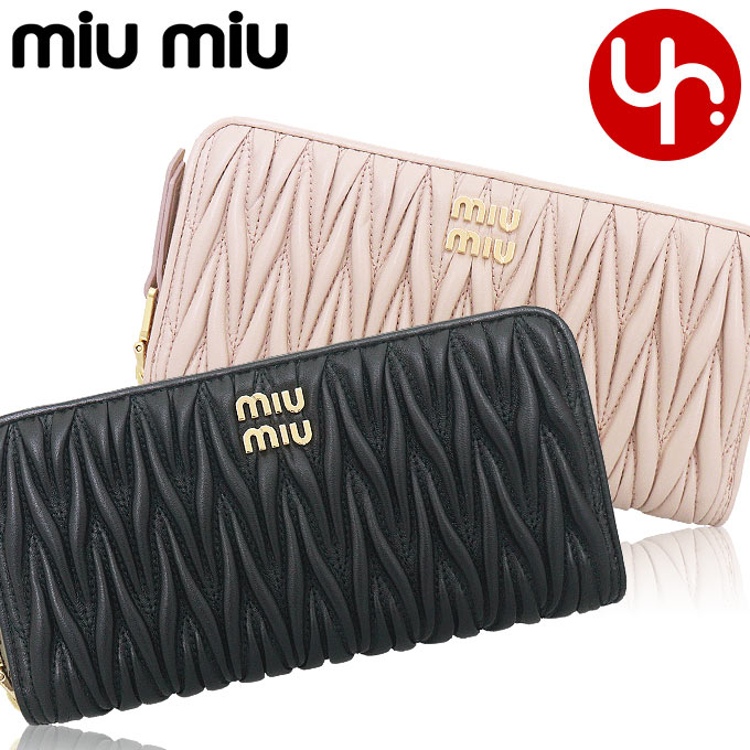 楽天市場】ミュウミュウ 財布 miumiu 長財布 ラウンドファスナー