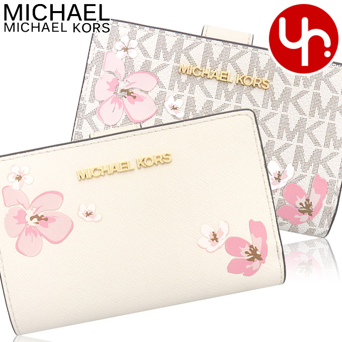 新品 MICHAEL KORS マイケルコース 折り財布 ライトピンク マイケルコース MICHAEL KORS 財布 （ピンク） -ファッション