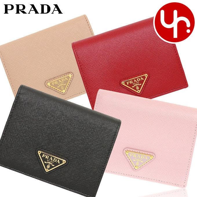 楽天市場】プラダ PRADA 財布 二つ折り財布 1ML225 QHH ネロ