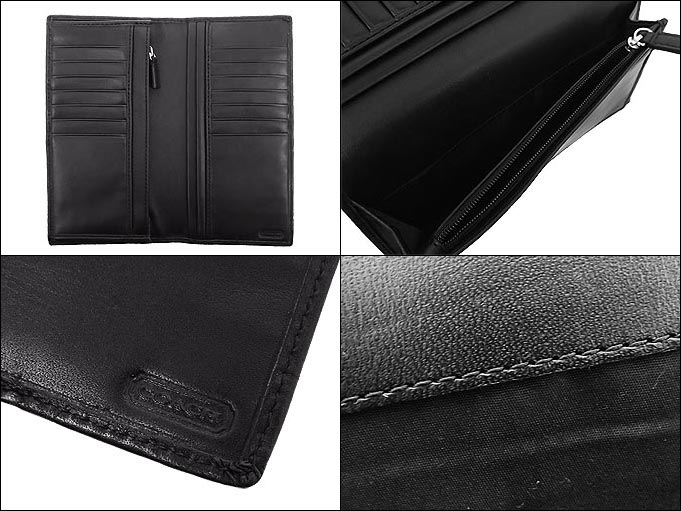 import-collection: When write coach COACH wallet (long wallet) review; F74525 black signature ...