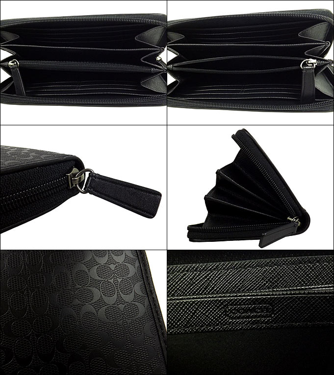 import-collection: And writing coach COACH ★ reviews! Purse (wallet) F74546 black HPC accordion ...