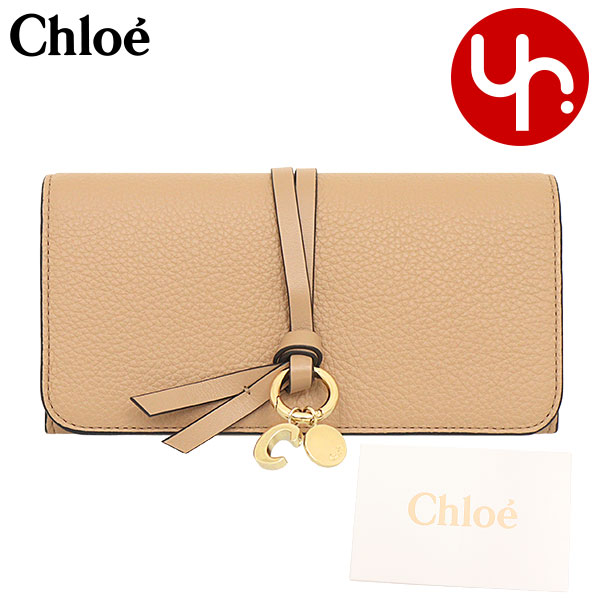 Chloe クロエ 本革長財布 キャメル クロエ Chloe CHC23AP970I10 長財布 レディース 財布 ロング