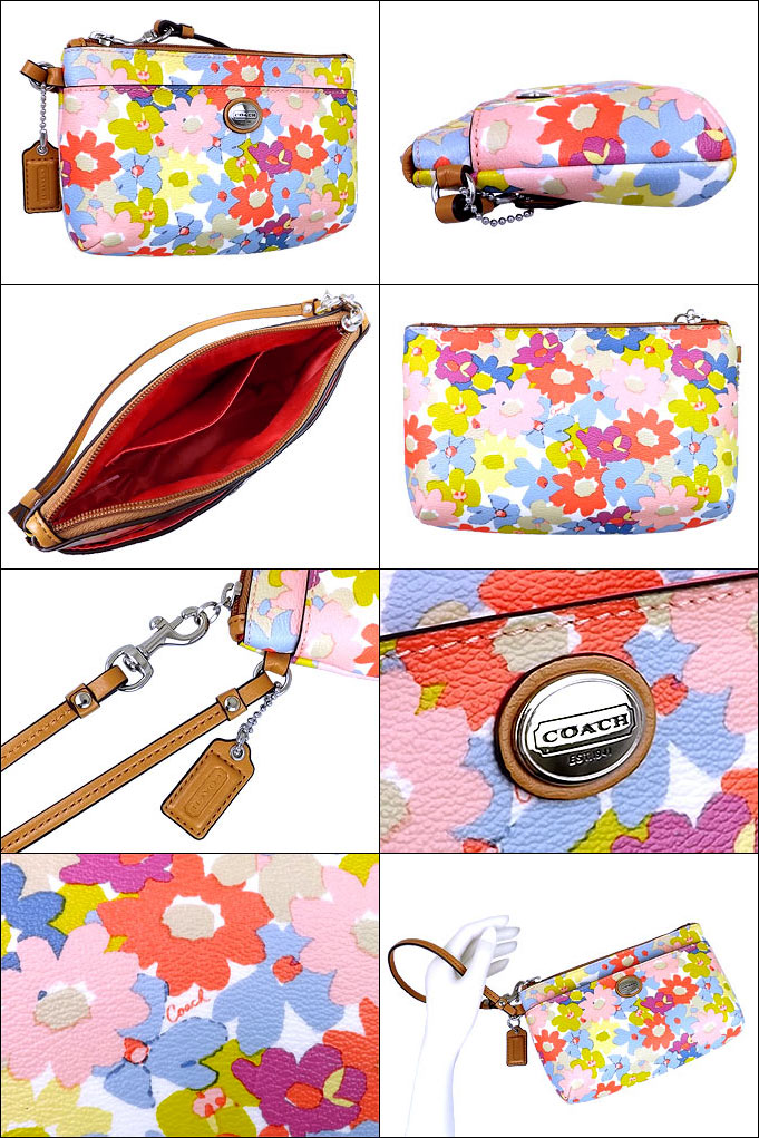 import-collection: Coach COACH ★ accessory (pouch) F51273 multicolor Peyton floral print medium ...