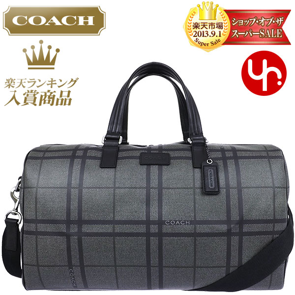 楽天市場 コーチ Coach バッグ ボストンバッグ F グレーマルチ 特別送料無料 コーチ タッターソール ダッフル アウトレット品激安 メンズ レディース ブランド セール 通販 Sale 斜めがけ 旅行 16 夏 ボーナス Yr限定価格 ボストンバッグ バック あす楽