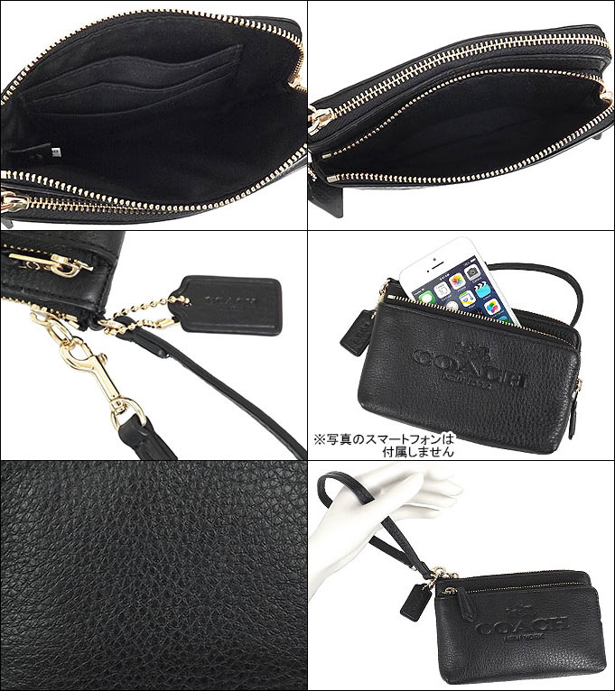 import-collection | Rakuten Global Market: Coach COACH ★ small (pouch) F52556 black pebbled ...