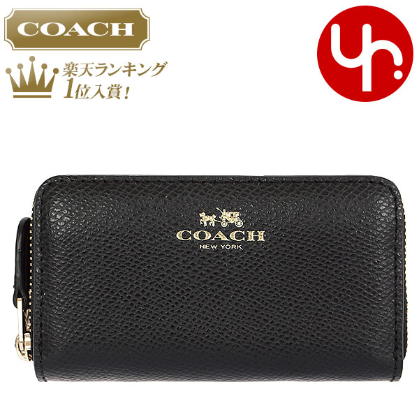 コーチ COACH 財布 コインケース F63921 ブラック 特別送料無料 コーチ ラグジュアリー クロスグレーン レザー スモール ダブル ジップ コインパース アウトレット品激安 メンズ レディース ブランド セール 通販 SALE 2019 入学 令和 母の日 YR限定価格 あす楽