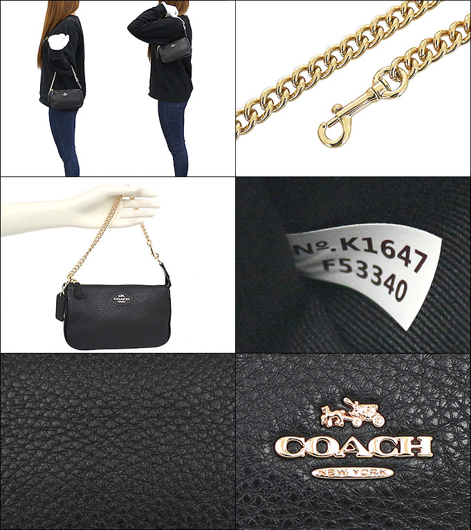 coach pebble leather wristlet