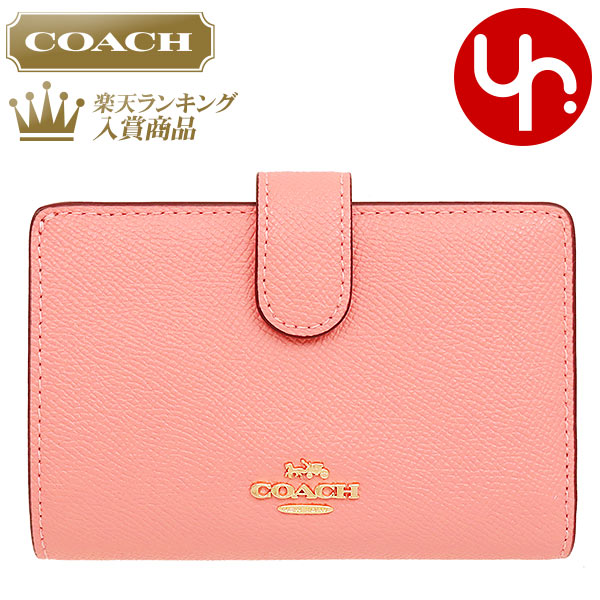 28時間限定ポイント10倍 ミディアム Coach 二つ折り財布 21 特別送料無料 F コーチ クロスグレーン コーナー レザー ミディアム 財布 キャンディーピンク ラグジュアリー コーナー ジップ ウォレット アウトレットレディース ブランド 通販 L型 21