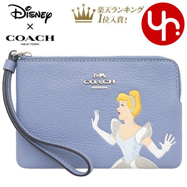 予約販売品 楽天市場 5時間限定ポイント10倍 コーチ Coach 小物 ポーチ Fc3361 C3361 ペリウィンクルマルチ 特別送料無料 コーチ ディズニー コラボ シンデレラ ペブルド レザー コーナー ジップ リストレット アウトレット品レディース ブランド 通販 21 あす