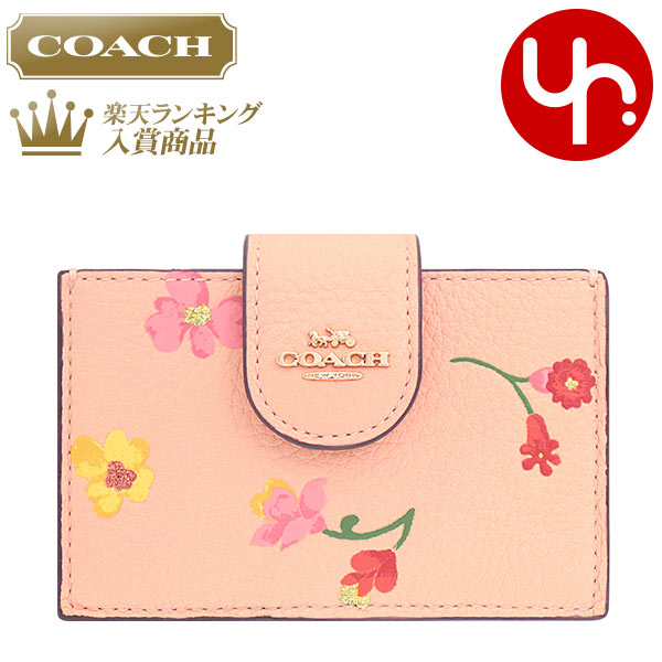 コーチ COACH 小物 カードケース FC8698 C8698 フェイディドブラッシュマルチ 特別送料無料 ミスティカル フローラル プリント レザー アコーディオン カード ケース アウトレット品レディース ブランド 通販 2022SS