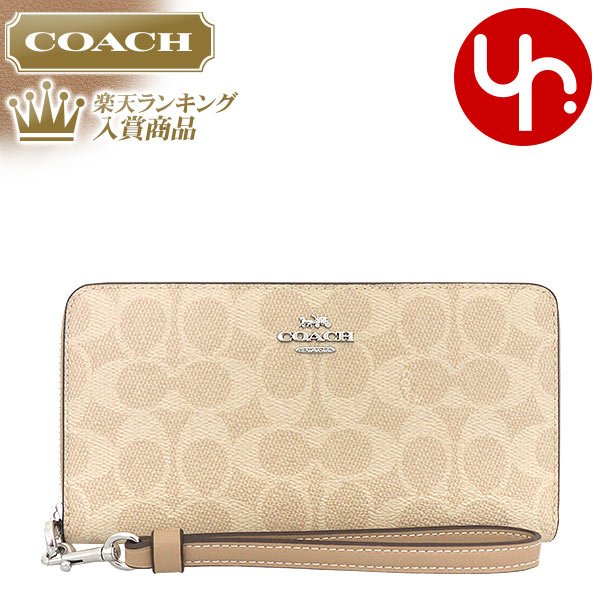 COACH コーチ 財布 長財布 C3441 トープ クロスグレーン レザー