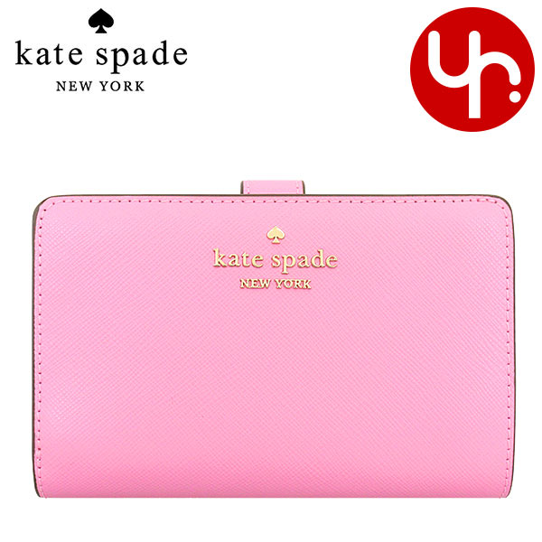 kate spade 二つ折り財布　ウォレット　ピンクマルチ ケイトスペード KATE SPADE 財布 二つ折り Wホック ピンク 小物