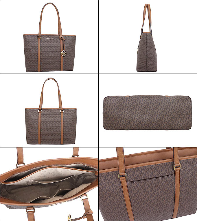 【楽天市場】マイケルコース MICHAEL KORS バッグ トートバッグ 35F8GD4T7B ブラウン 特別送料無料 サディ シグネチャー