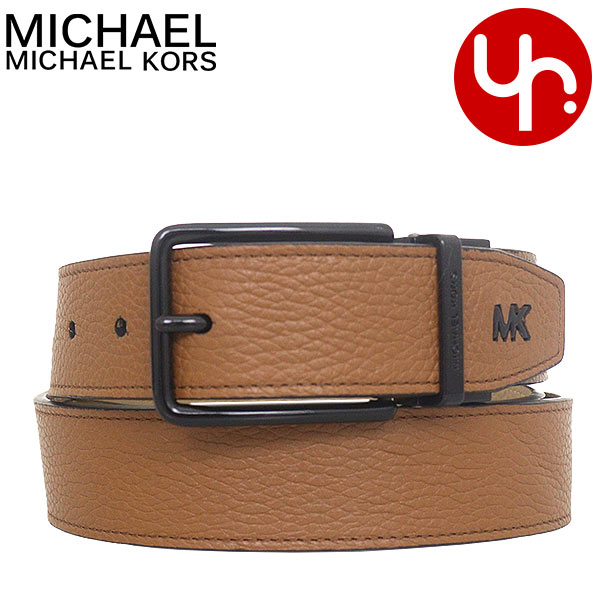 SALE★Michael Kors★メンズ無地ベルト 公式アウトレット】リバーシブル ロゴ レザー ベルト - MK