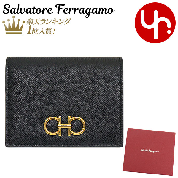 【楽天市場】サルヴァトーレ フェラガモ Salvatore Ferragamo 財布 二つ折り財布 22 D780 特別送料無料 ダブル ガンチーニ  カーフ レザー バイフォールド コンパクト ウォレットレディース ブランド 通販 : インポートコレクションＹＲ