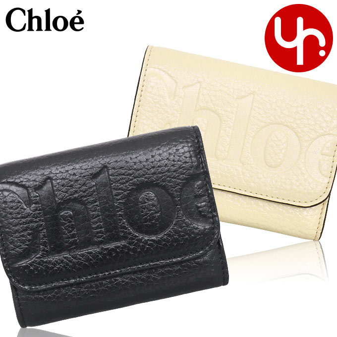 【国内発】クロエ CHC24WP452 O21 三つ折り財布 Chloe クロエ chloe 財布 三つ折り財布 CHC24WP452 O21 ブラック