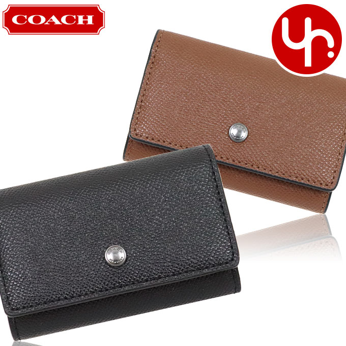 【新品未使用】coach キーケース　5連　ブラック 無地　F73992 COACH コーチ キーケース F73992 QBBK 5連フック アウトレット