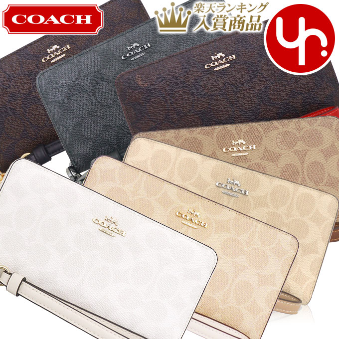 楽天市場】コーチ COACH 財布 長財布 F54630 ブラウン×トゥルー