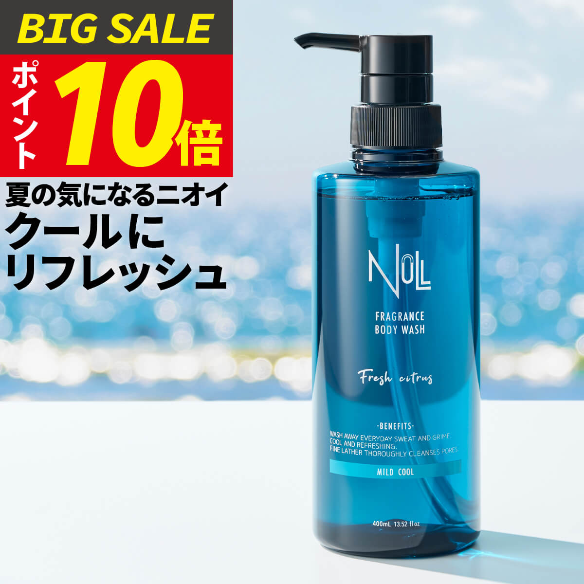 楽天市場】ボディーソープ 極涼 アイスボディシャンプー 1000ml 大容量