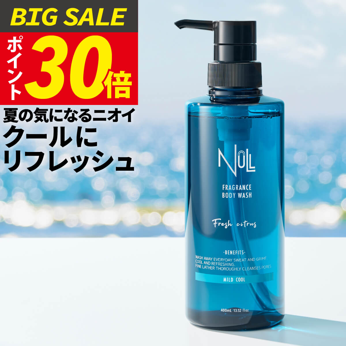 楽天市場】ボディーソープ 極涼 アイスボディシャンプー 1000ml 大容量