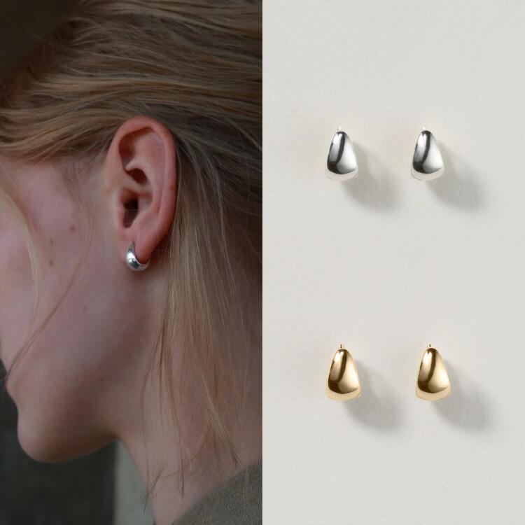 楽天市場】ANNIKA INEZ アニカイネズ フープピアス Cigar Band Hoops