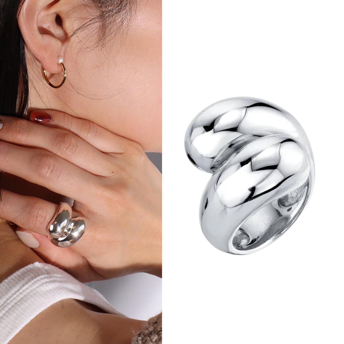 【GABRIELA ARTIGAS ガブリエラ アルティガス】　DOUBLE APSE SILVER リング　シルバー｜import select LandC