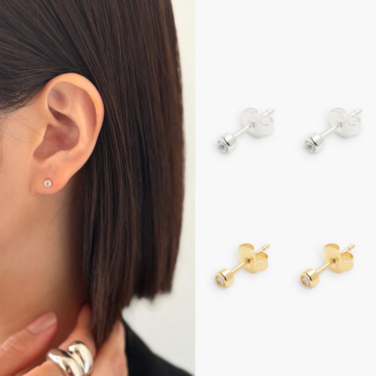 RAGBAGラグバッグゴールドノットフープピアスドゥーズィエムクラスIENA RAGBAGラグバッグゴールドノットフープピアスドゥーズィエム