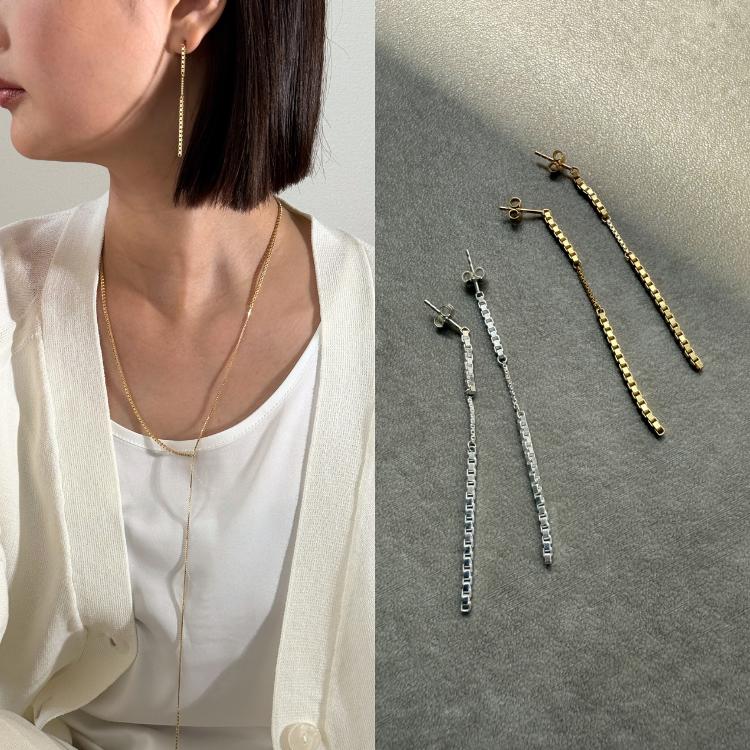 SASKIA DIEZ サスキアディツ サスキアディッツ ロング ピアス 片耳 サスキアディツ クォーツ ロングピアス | goldandbouncy (Women