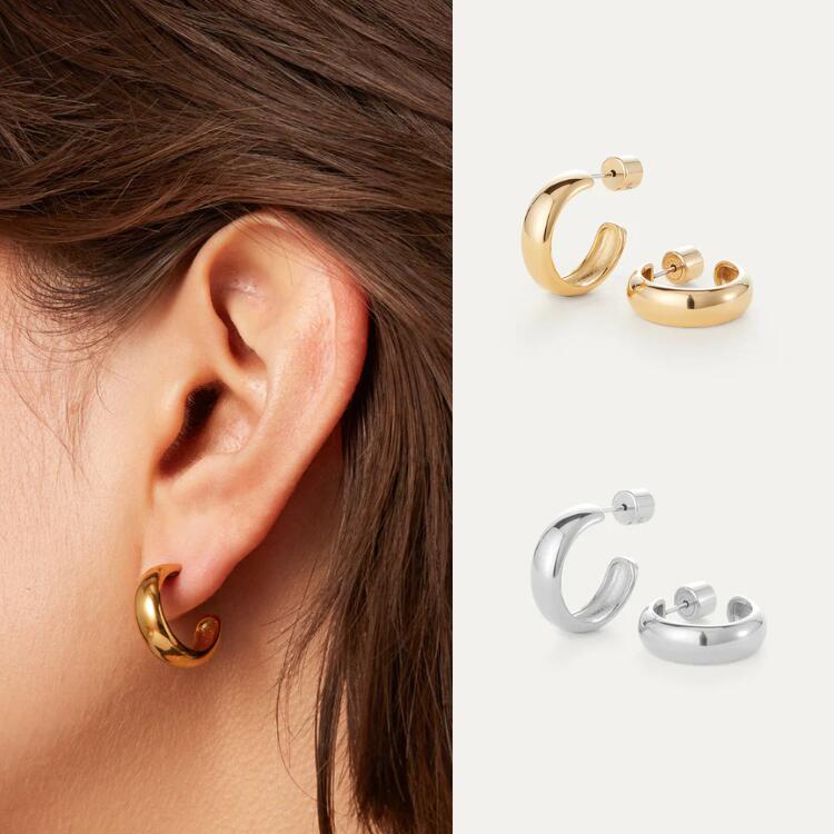 【JENNY BIRD ジェニーバード】Staple Hoop Small スモールフープ ピアス｜import select LandC
