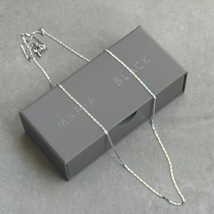 【MARIA BLACK マリアブラック】Karen アジャスタブルネックレス Silver 70cm シルバー|import select LandC