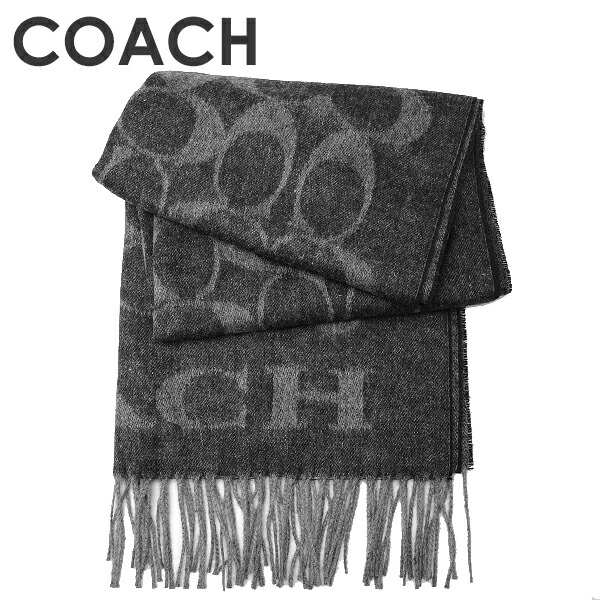 COACH - COACH コーチ エンブロイダード パッチ マフラー キャメル