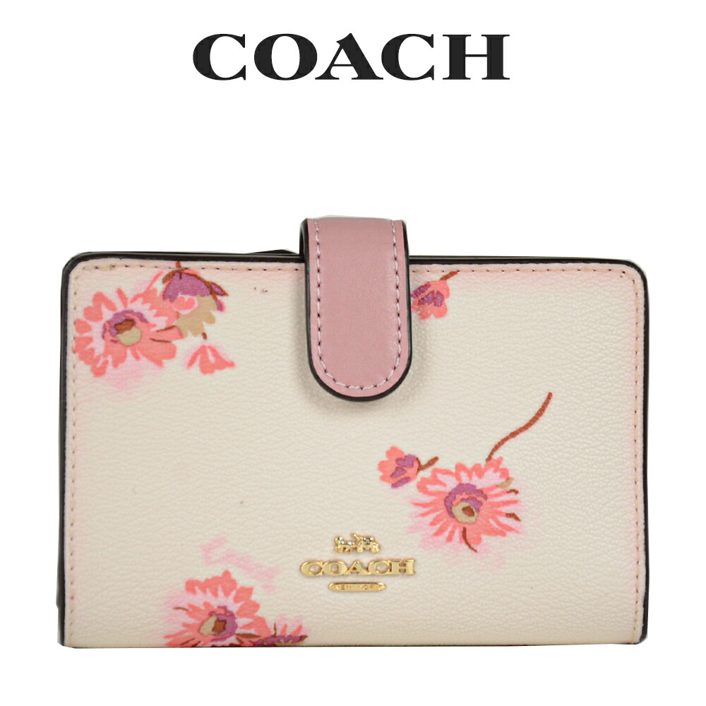 楽天市場 わけありb コーチ Coach レディース 財布 二つ折り財布 F Imcah チョークマルチ 花柄 インポートブランド ロータス