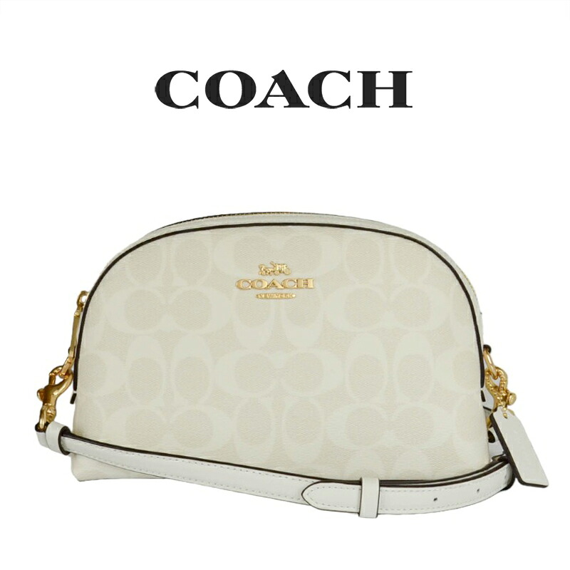 ★ コーチ COACH アウトレット 就職祝い レディース バッグ ななめがけ ショルダーバッグ CR354 IMRFF(チョーク×グレイシャーホワイト) シグネチャー【在庫処分】