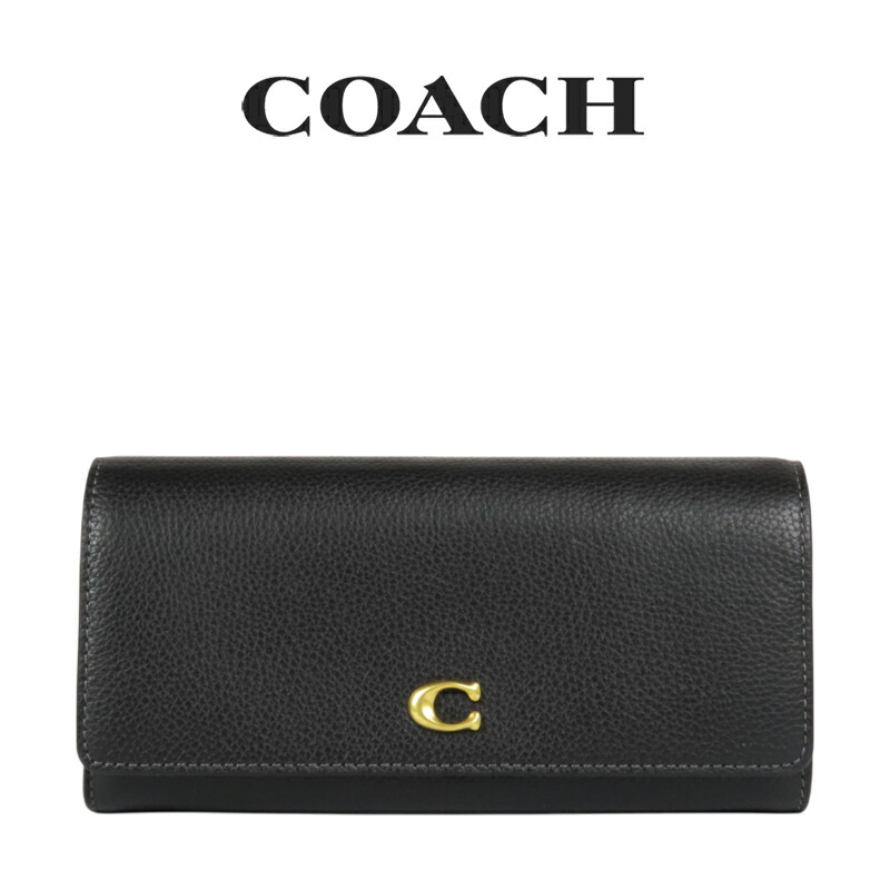 COACH ブラック 長財布cc489アウトレット品 cs024b4bk.jpg