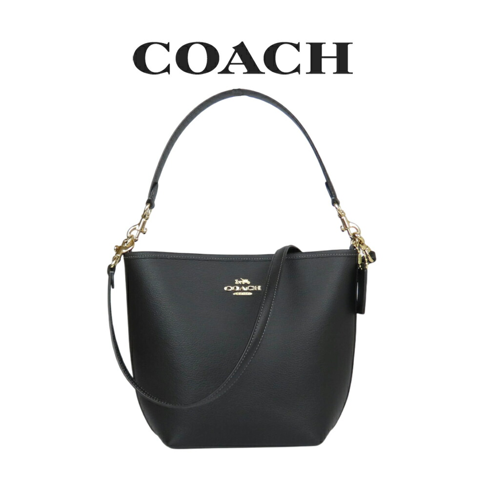 COACH◆バッグ/レザー/BLK/1011
