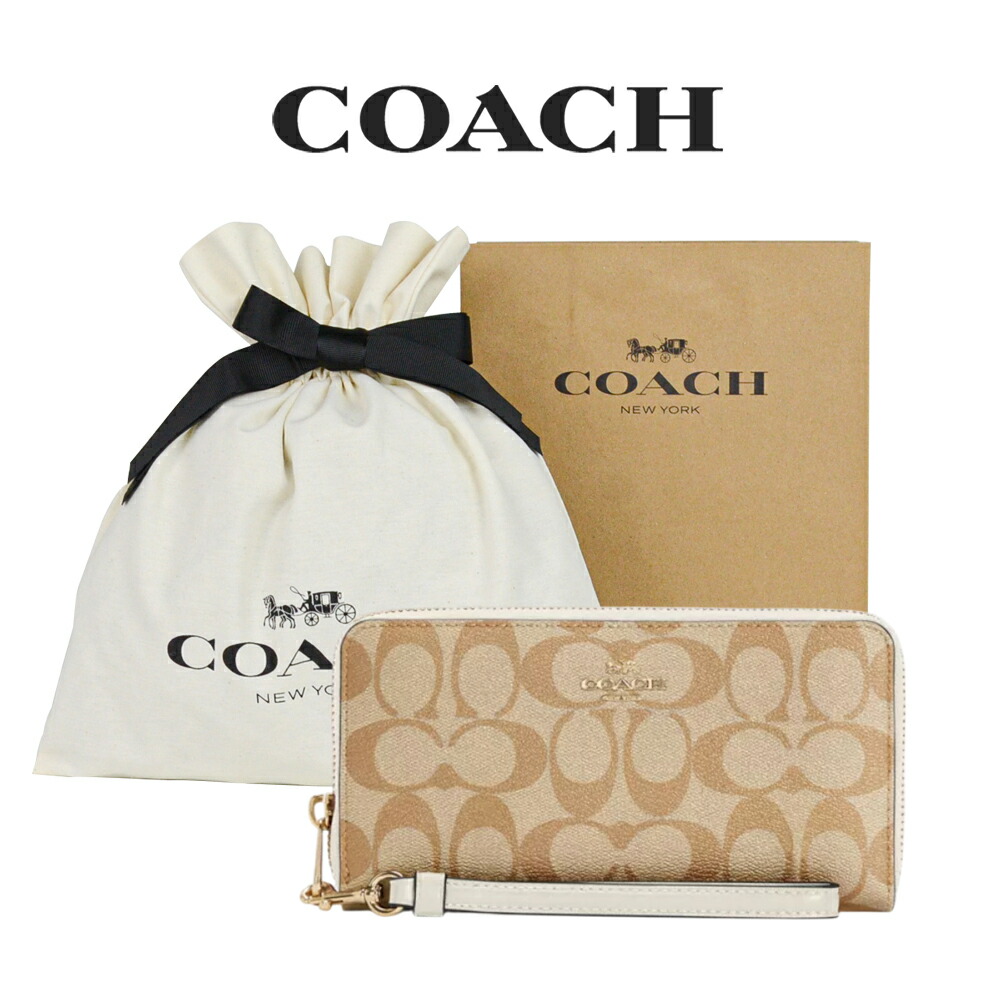 楽天市場】コーチ 財布 長財布 レディース シグネチャー ブランド 革