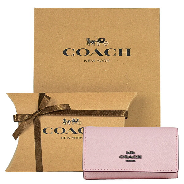 在庫一掃 コーチ箱ラッピング 紙袋付き ギフトセット コーチ Coach レディース 小物 キーケース 559 V5po パウダーピンク 送料無料 Hughsroomlive Com