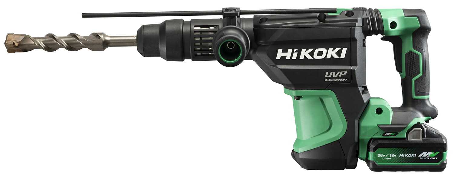 HiKOKI［ ハイコーキ ] 申し受ける式40粍 ロータリーハンマドリル DH3640DA(2WPZ) 【36V4.0Ah独居室２個・申し受ける器・容れもの付書き割り】ビット別売