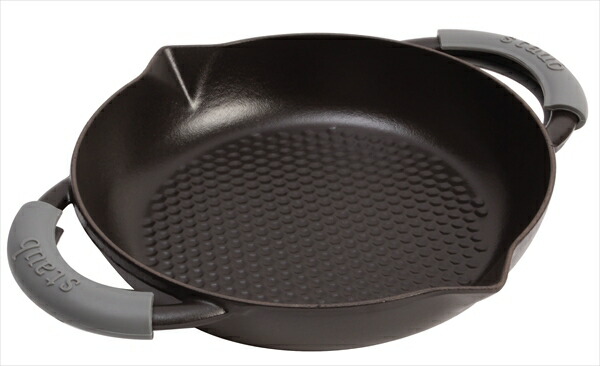 STAUB(ストウブ) ストウブ ニダベイユ・両手フライパン [ ４０５０９－３８４ ２４糎 黒 ]   AHLV303 [ 1-0078-0601 ]